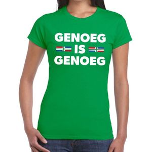Grunnen t-shirt genoeg is genoeg groen voor dames - Feestshirts