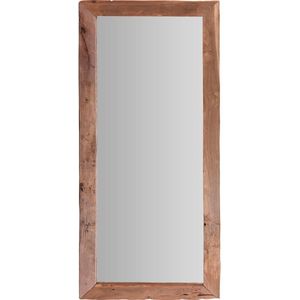 H&S Collection- Teak Spiegel 100 x 70 cm - Wandspiegel - hout - Passpiegel - rechthoek