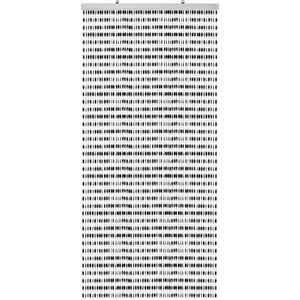Kralengordijn/deurgordijn zwart 90 x 220 cm - Vliegenwerend - Gordijn met kralen woondecoratie