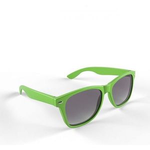 Zonnebril met kunststof limegroen montuur - Verkleedbrillen