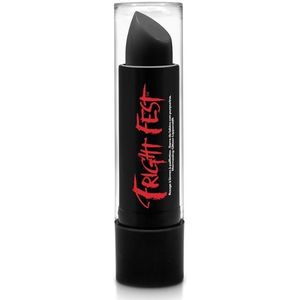 Lippenstift/Lipstick - zwart - 4,5 gram - Schmink - Halloween/Carnaval - Verkleedlippenstift