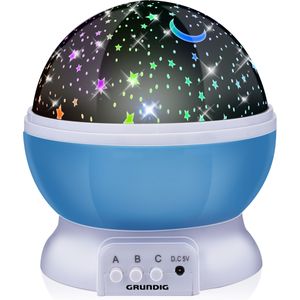 Nachtlamp sterren projector - 3 standen - 360 graden - galaxy projector sterrenhemel - blauw - Nachtlampjes