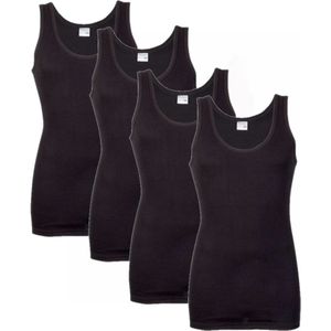 Set van 4x stuks grote maten Beeren heren hemd zwart, maat: 3XL - Hemden