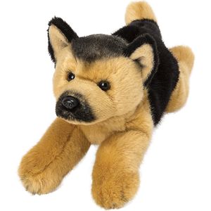 Pluche knuffel dieren Duitse herders hond 30 cm - Speelgoed knuffelbeesten - Honden soorten