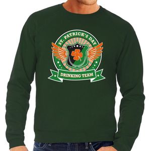 Groene St. Patricks day drinking team sweater heren - Feesttruien