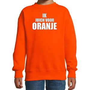 Ik juich voor oranje sweater / trui Holland / Nederland supporter EK/ WK voor kinderen - Feesttruien