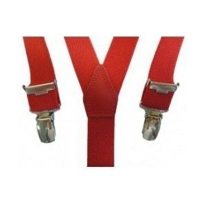Verkleed bretels rood voor jongens - Bretels
