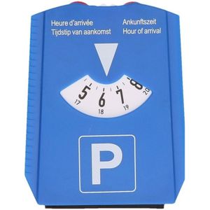 Luxe blauwe parkeerschijf met ijskrabber - draaischijf voor parkeren - Parkeerschijven