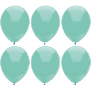 Ballonnen verjaardag/thema feest - 200x stuks - mintgroen - 29 cm - Ballonnen