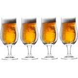 12x Bierglazen op voet 370 ml - Speciaalbier glazen van 18 cm