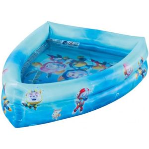 Buitenspeelgoed zwembaden Paw Patrol boot vorm 120 x 82 x 26 cm voor jongens/meisjes/kinderen - Opblaaszwembaden
