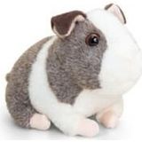 Keel Toys Pluche Cavia Knuffel Grijs/Wit met Geluid 16 cm