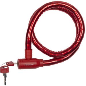 Fiets kabel sloten rood van Dunlop 80 cm - Fietssloten