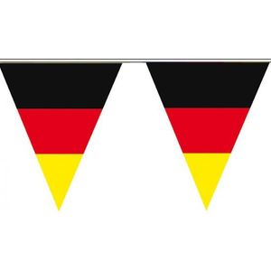 Vlaggenlijn slinger Duitsland vlaggetjes 5 meter - Vlaggenlijnen