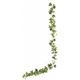 Emerald kunstplant/hangplant slinger - 2x - Klimop/hedera - groen - 180 cm lang - planten guirlandes