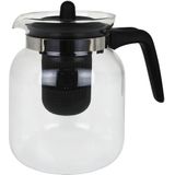 4x stuks glazen theepot meet infuser van 1.5 liter - Theepotten