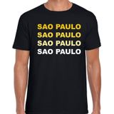 Sao Paulo / Brazilie t-shirt zwart voor heren - Feestshirts