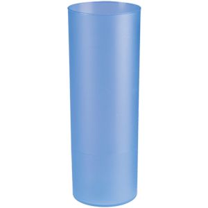 Longdrink glas - 6x - blauw - kunststof - 330 ml - herbruikbaar - Drinkglazen