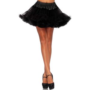 Verkleed korte petticoat zwart voor dames - Petticoats
