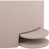 MSV Pedaalemmer - kunststof - beige - 3L - klein model - 15 x 27 cm - Badkamer/toilet