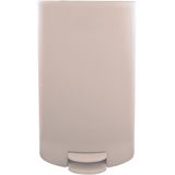 MSV Pedaalemmer - kunststof - beige - 3L - klein model - 15 x 27 cm - Badkamer/toilet