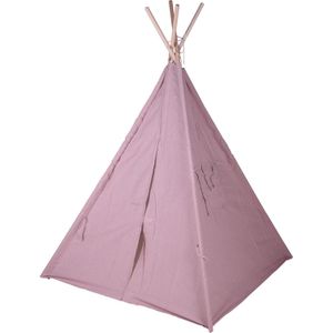 Speeltent - tipi tent kinderen - met draagtas - roze - 103 x 160 cm - Speeltenten