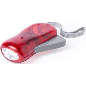 3x Rode knijp zaklampen LED 10,5 cm - Zaklampen