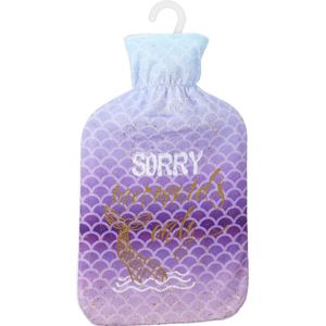 Gekleurde waterkruik 2 liter met zeemeerminnen opdruk en de tekst Sorry Mermaids Only - Kruiken