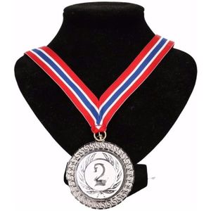 Noorwegen medaille nr. 2 halslint rood/wit/blauw - Fopartikelen