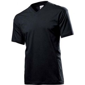 Zwarte V-hals t-shirts - T-shirts