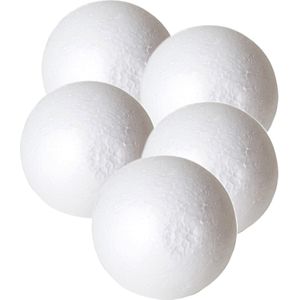 Piepschuim hobby vormen DIY ballen - 50x - styropor bollen - 6 cm