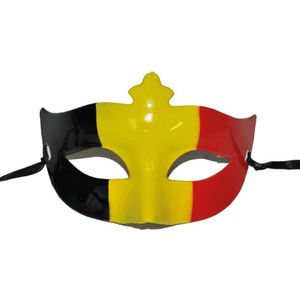 Supporters oogmasker vlag Belgie - Verkleedmaskers