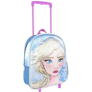 Disney Frozen Elsa trolley/reiskoffer rugtas voor kinderen 31 x 26 cm - Kinder reiskoffers