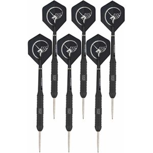 3x Set van 3 dartpijlen Core Plus Black Brass 24 grams - Dartpijlen