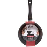5Five - Steelpan/sauspan - Alle kookplaten geschikt - zwart - D18 cm