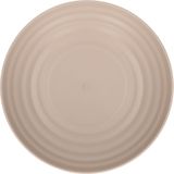 PlasticForte Rond bord/camping - diep bord - D19 cm - taupe - kunststof - soepborden