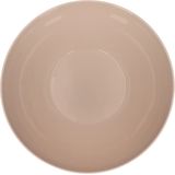 Plasticforte Serveerschaal/saladeschaal - 2x stuks - D20 x H8 cm - kunststof - taupe