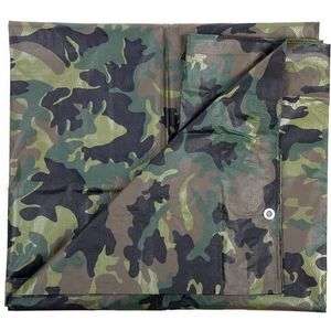 Dekzeil 2.85 x 4 meter camouflage - Afdekzeilen
