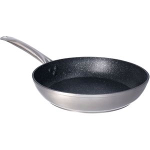San Ignacio Braadpan 50 X 28,50 X 8,50 Cm Aluminium Zilver/zwart