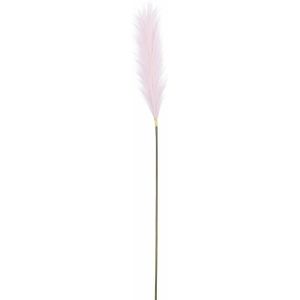 Mica Decorations Pluimgras losse steel/tak - lila paars - 104 cm - Decoratie kunst bloemen