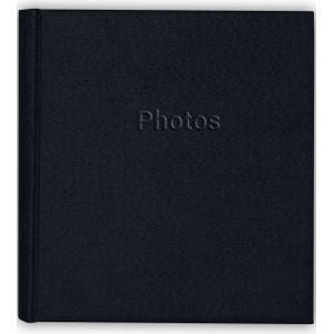 Fotoboek/fotoalbum met 30 paginas zwart 29 x 31 x 4 cm - Fotoalbums