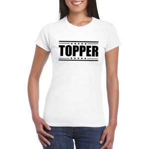 Topper t-shirt wit dames - Feestshirts