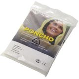 5x Biologisch afbreekbare wegwerp regenponcho transparant - Regenponcho's