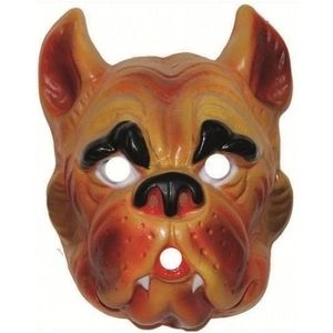 Plastic honden masker voor volwassenen - Verkleedmaskers