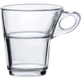 Glazen theepot met filter/infuser van 1,5 liter met 6x stuks theeglazen van 220 ml - Theepotten