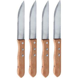 12x stuks Steakmessen/vleesmessen bestek 24 cm - Messen