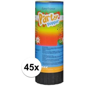 45 voordelige mini party poppers 11 cm - Confetti