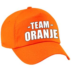 Team pet oranje kinderen voor kinderfeestje - Verkleedhoofddeksels