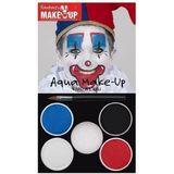 Halloween - Schmink set horror clown 5 kleuren - Schmink