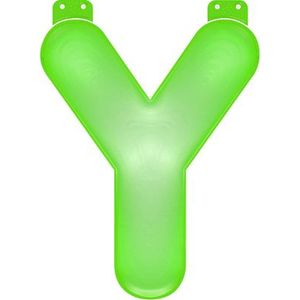 Groene opblaasbare letter Y - Letters oplaas